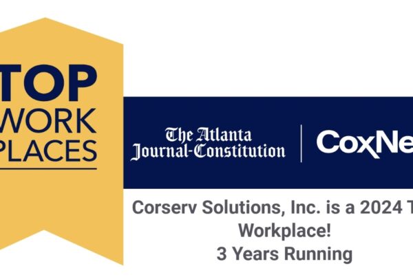 CorServ Ranked a Top Place to work by AJC