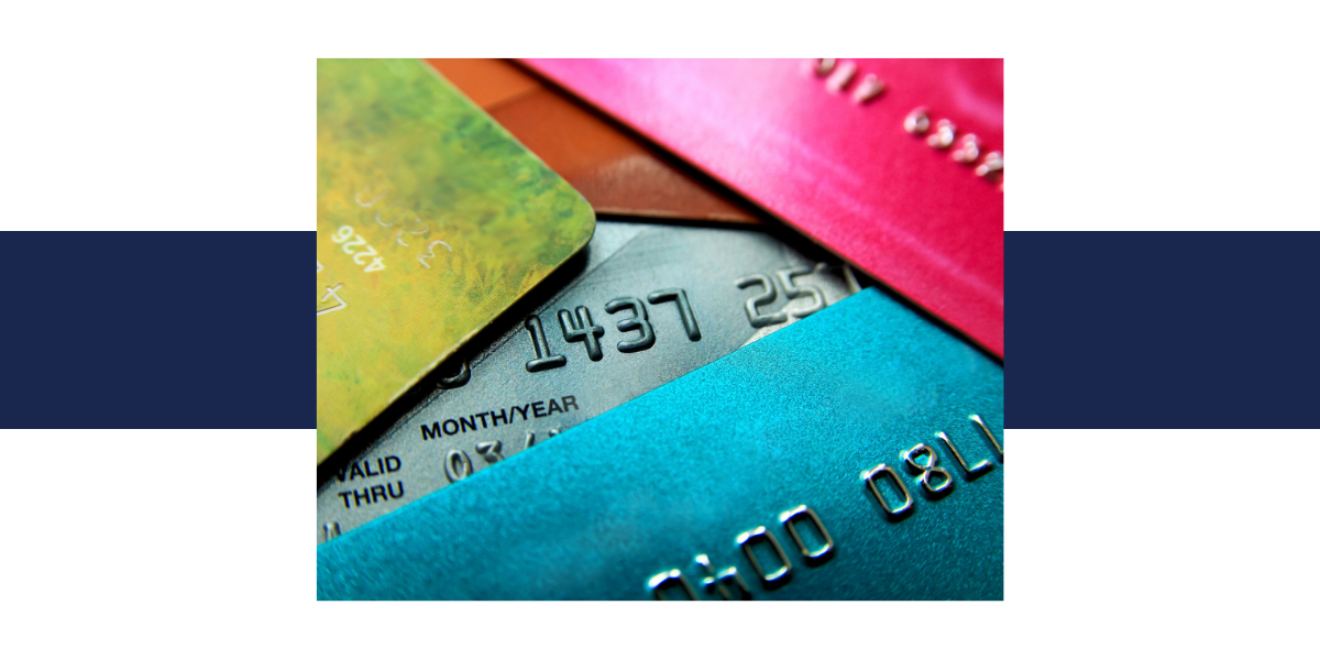 Colorful credit card image